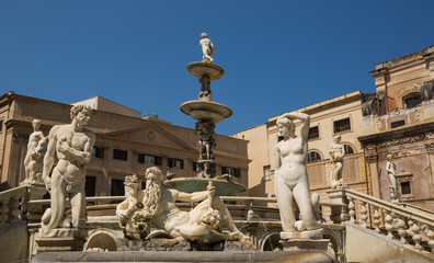 View of Piazza Pretoria, Palermo