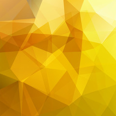 Abstract background consisting of yellow triangles. Geometric design for business presentations or web template banner flyer. Vector illustration