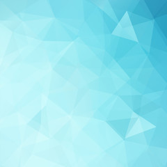 Background of geometric shapes. Pastel blue mosaic pattern. Vector EPS 10. Vector illustration