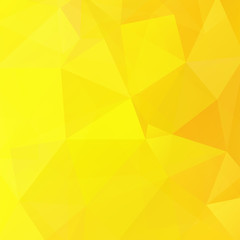 Abstract background consisting of yellow triangles. Geometric design for business presentations or web template banner flyer. Vector illustration