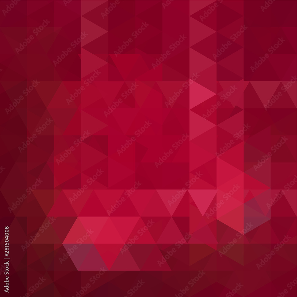 Poster abstract background consisting of red triangles. geometric design for business presentations or web 