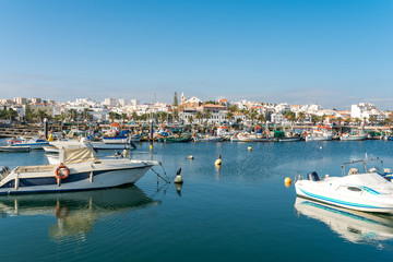 The fishing port of Lagos. Berth for cutter, trawler and commercial fishing of seafood