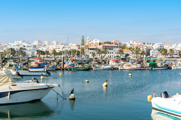 The fishing port of Lagos. Berth for cutter, trawler and commercial fishing of seafood