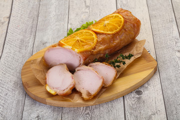 Chicken roll with orange