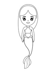 cute mermaid avatar character