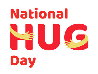 National hug day poster