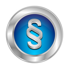 Law paragraph button - 3D illustration