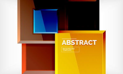 Square geometrical background