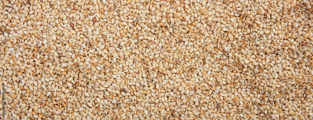 Canvas Prints raw sesame seeds full frame background, banner