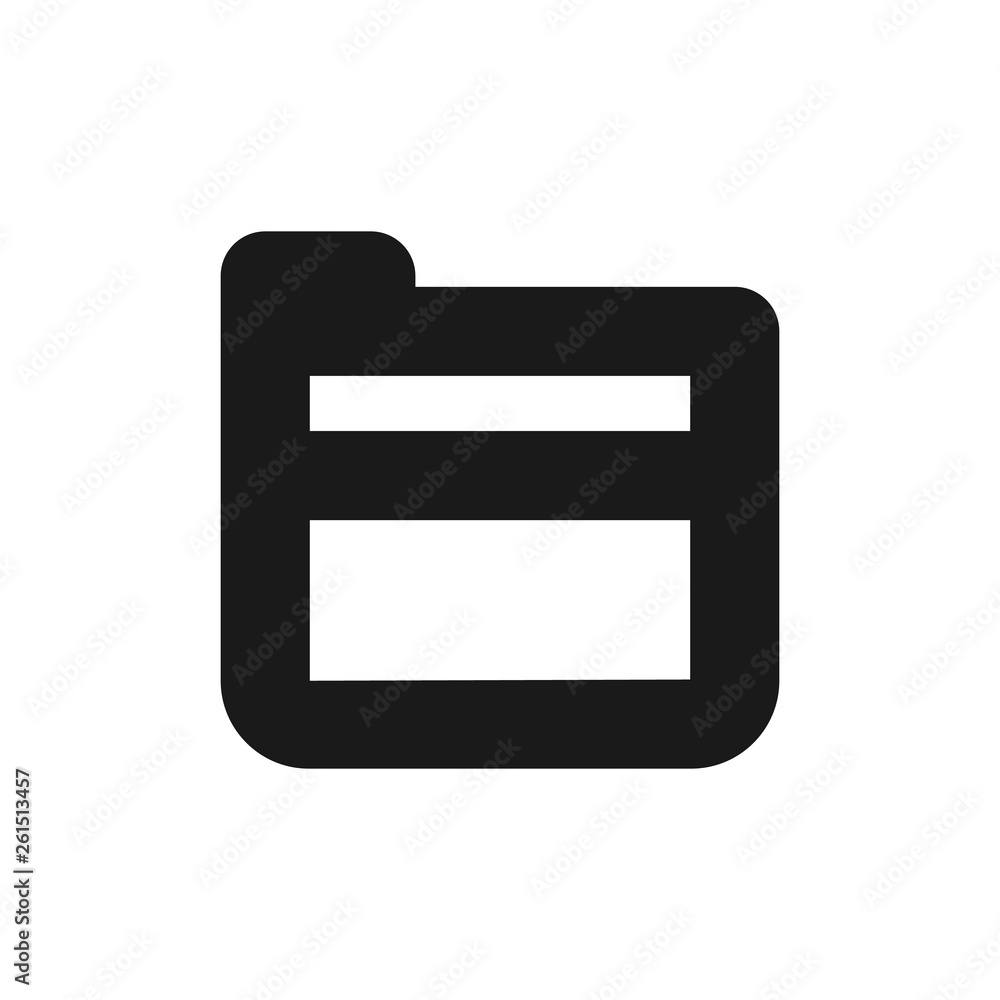 Poster folder icon vector. file folder icon illustration for website, app and ui design.