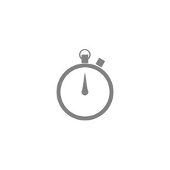 Vector flat style icon - stopwatch or timer or chronometer - for logo, icon, poster, banner, sport event, competition, training, sport equipment, speed in business, Time management concept