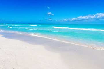 Varadero beach seascape on sunny day