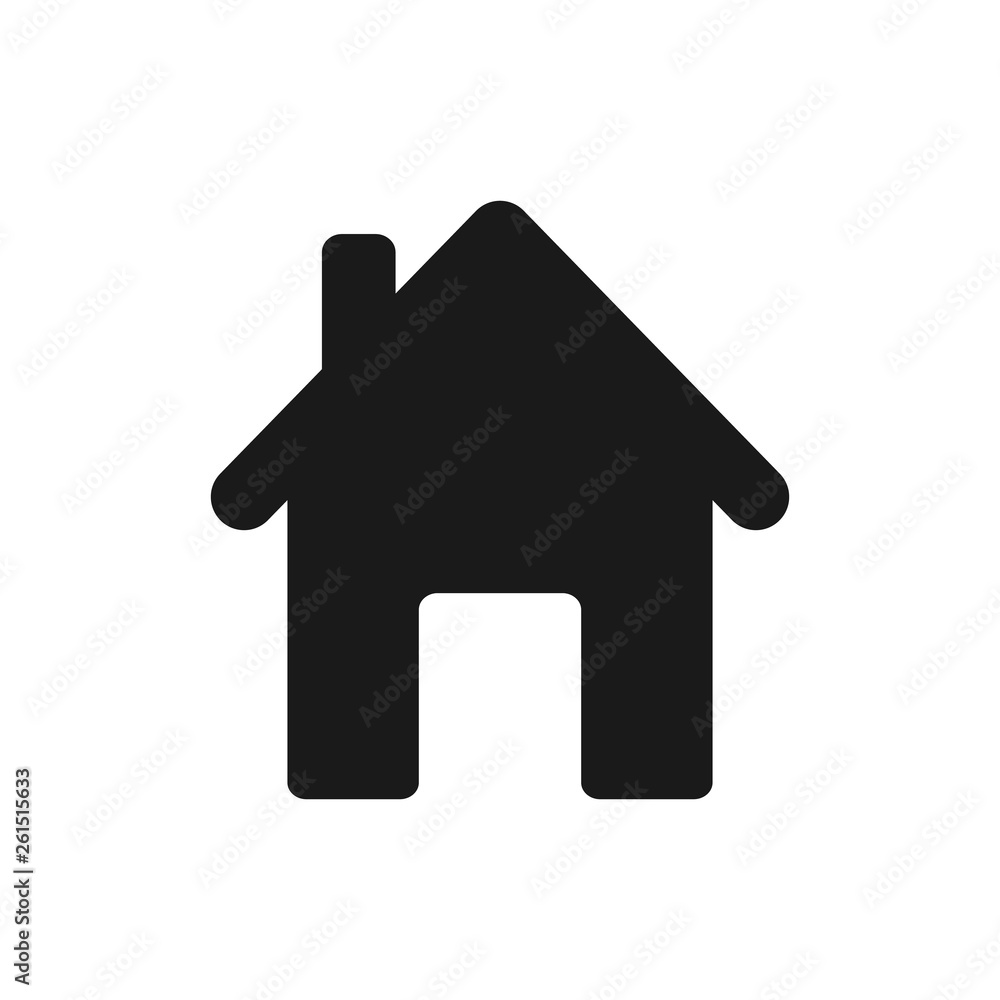 Aufkleber home vector icon. simple home icon in trendy style for website and ui
