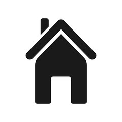 Home icon. Vector illustration. Simple home icon isolated on white background for website, UI and UX, and mobile design