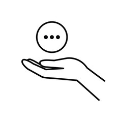 Hand and options icon
