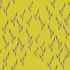pattern with spring leaves on a background