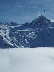 Glacier du Tour depuis l'Aiguillette des Posettes
