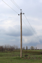 electric transmission line post