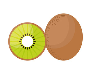 fresh kiwi with slice fruits healthy