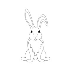 Easter bunny outline