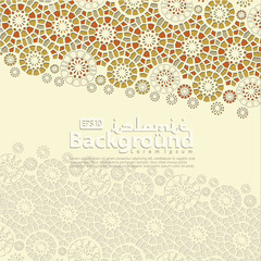 Arabic arabesque design greeting card for Ramadan Kareem.Islamic colorful template with arabic calligraphy