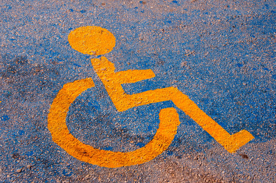 Parkplatzmarkierung  - Handycap