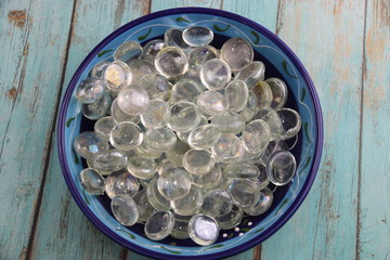 Billes en verre décoratives