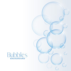realistic shiny water or soap bubbles background
