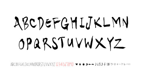 벡터 문자 / 손으로 쓴 글씨체