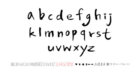 벡터 문자 / 손으로 쓴 글씨체