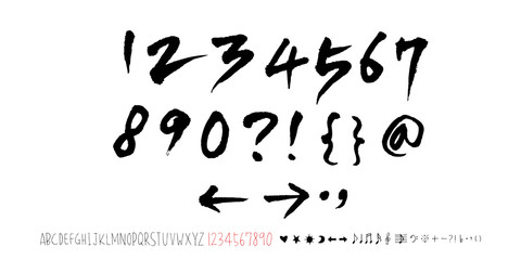 벡터 문자 / 손으로 쓴 글씨체