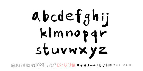 벡터 문자 / 손으로 쓴 글씨체