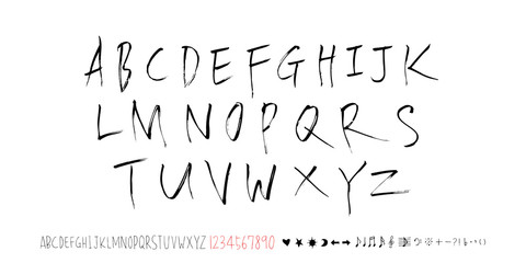 벡터 문자 / 손으로 쓴 글씨체