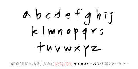 벡터 문자 / 손으로 쓴 글씨체