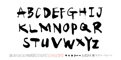 벡터 문자 / 손으로 쓴 글씨체