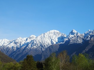 Le alpi Italiane dopo una grande nevicata