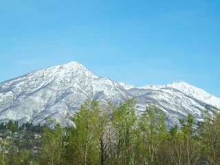Le alpi Italiane dopo una grande nevicata