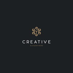 Universal creative premium letter V initials ornate signature symbol. Graceful vector sign. Letter V Royal Luxury Logo Design