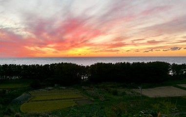 《夕焼け》青森県深浦町