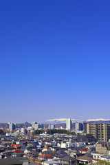 Naklejka premium 仙台市遠望 仙台市瞑想の松より南方を望む