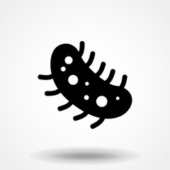 microbe, bacterium icon isolated on white background EPS 10