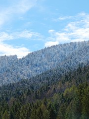 Le alpi Italiane dopo una grande nevicata