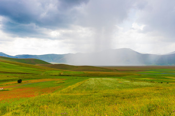 Plans Castelluccio in Italy