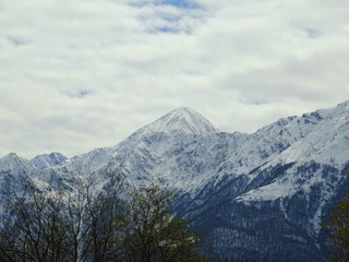 Le alpi Italiane dopo una grande nevicata