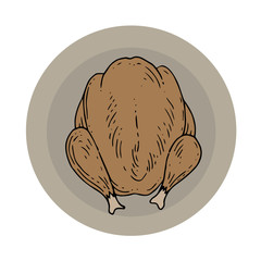 colorful chicken icon