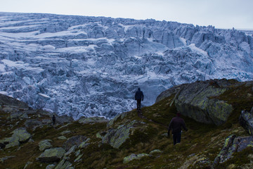 Hiking in the nature of Norway