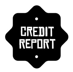 CREDIT REPORT stamp on white