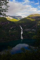 Hiking in the nature of Norway