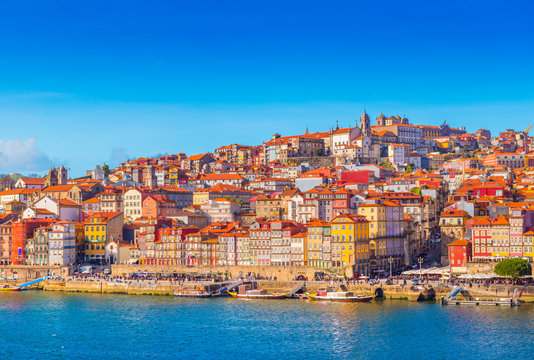 Cityscape of Porto, view of the old European town, Portugal