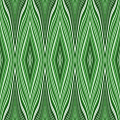 White and green wavy lines seamless pattern.